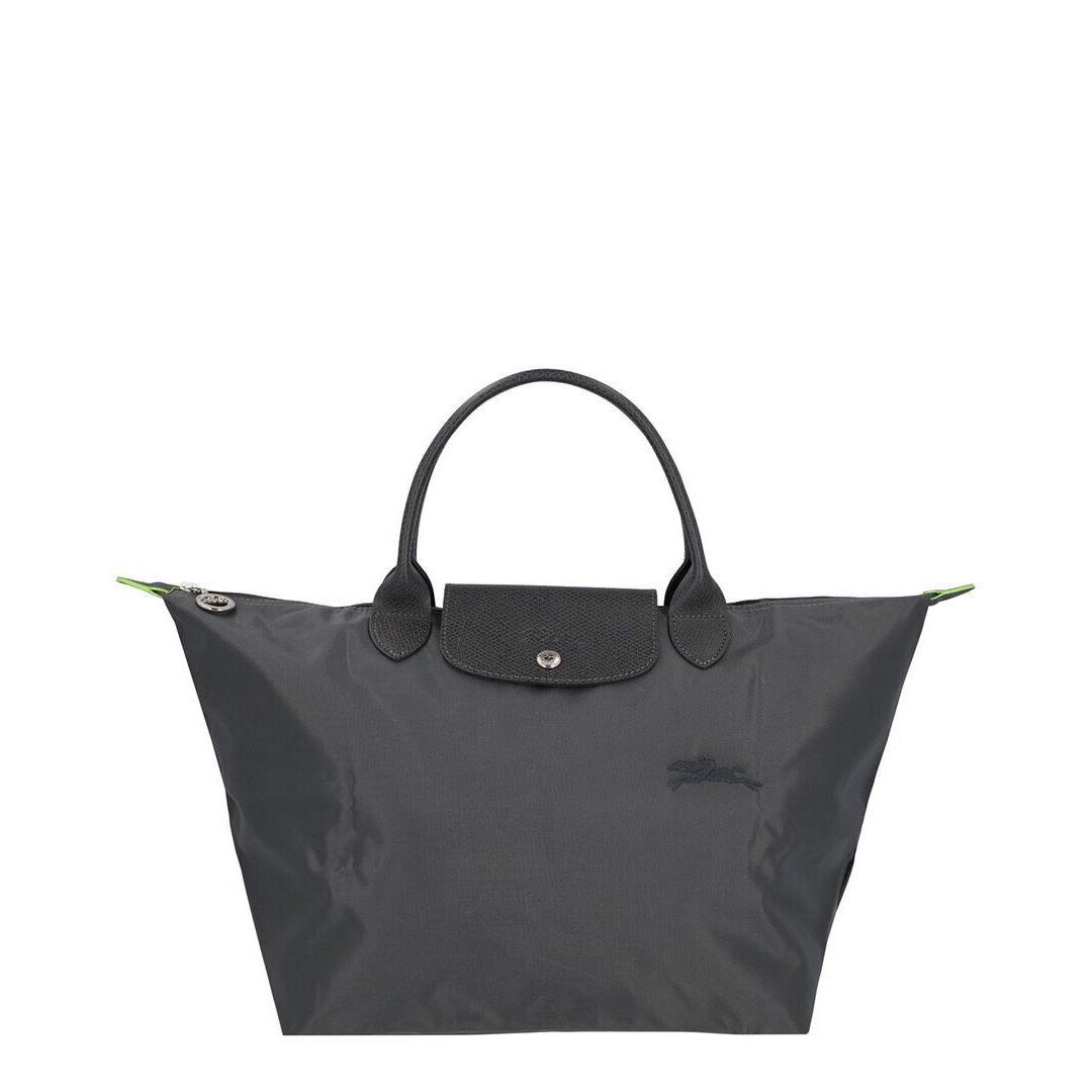 Longchamp Le Pliage Green Medium Canvas Bag Women`s Grey Ns - Exterior: Grey