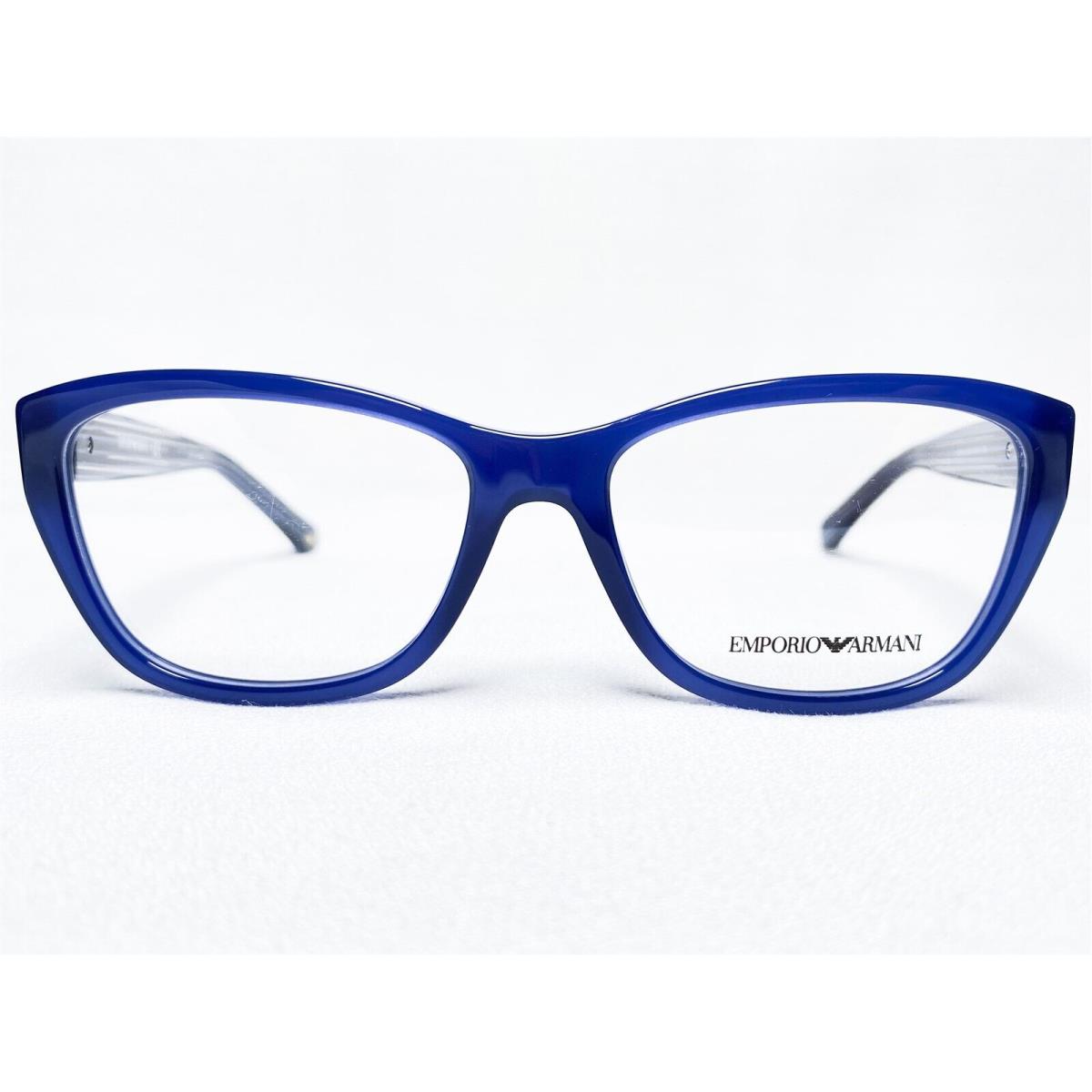 Emporio Armani EA3084 5518 Womens Blue Rectangle Eyeglasses Frames 54/16 140