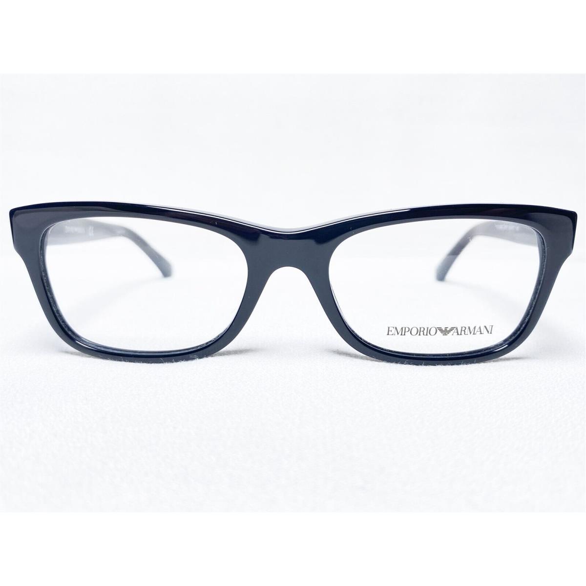 Emporio Armani EA3093 5017 Womens Black Rectangle Eyeglasses Frames 51/17