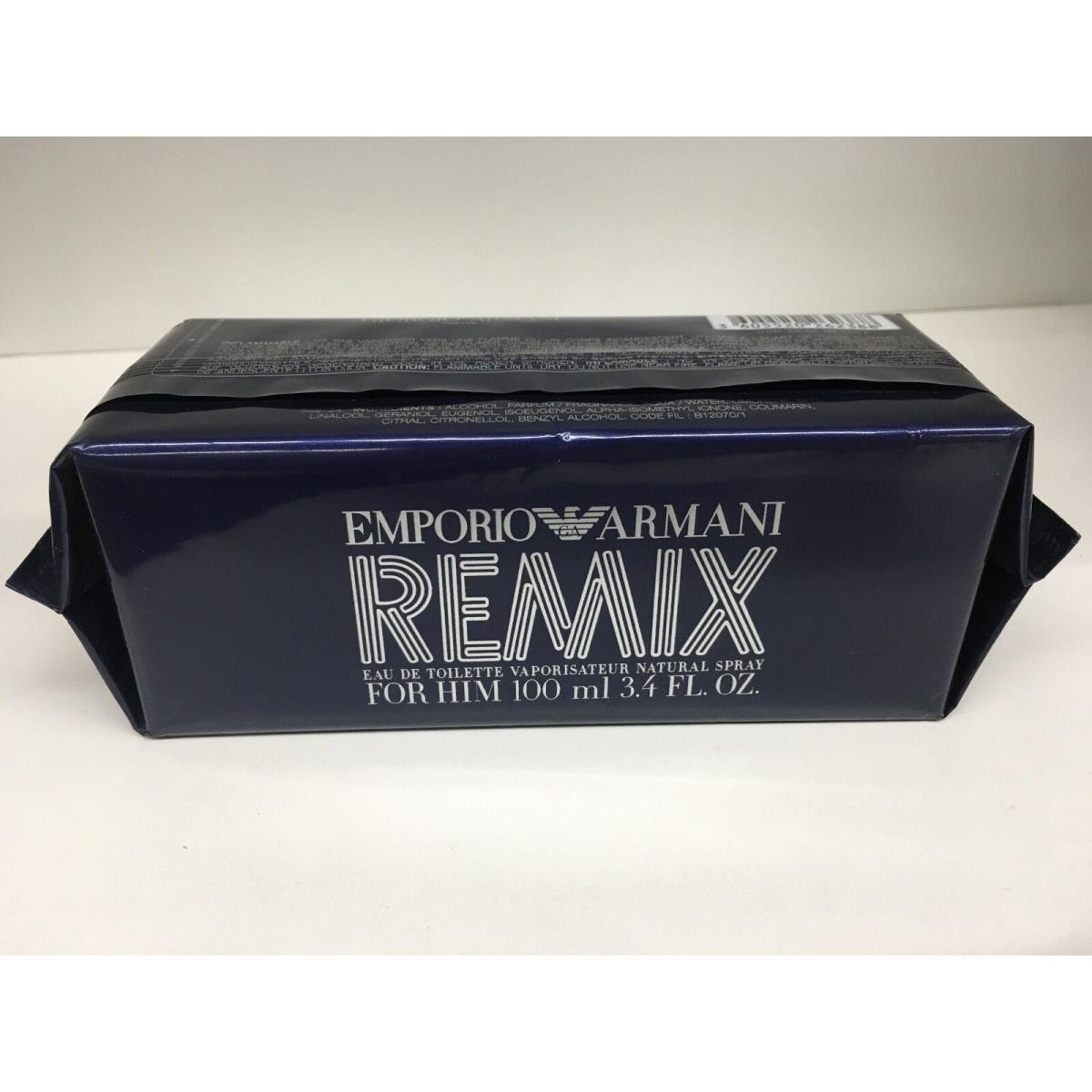 Emporio Armani Remix For Him 3.4oz 100ml Eau de Toilette Spray