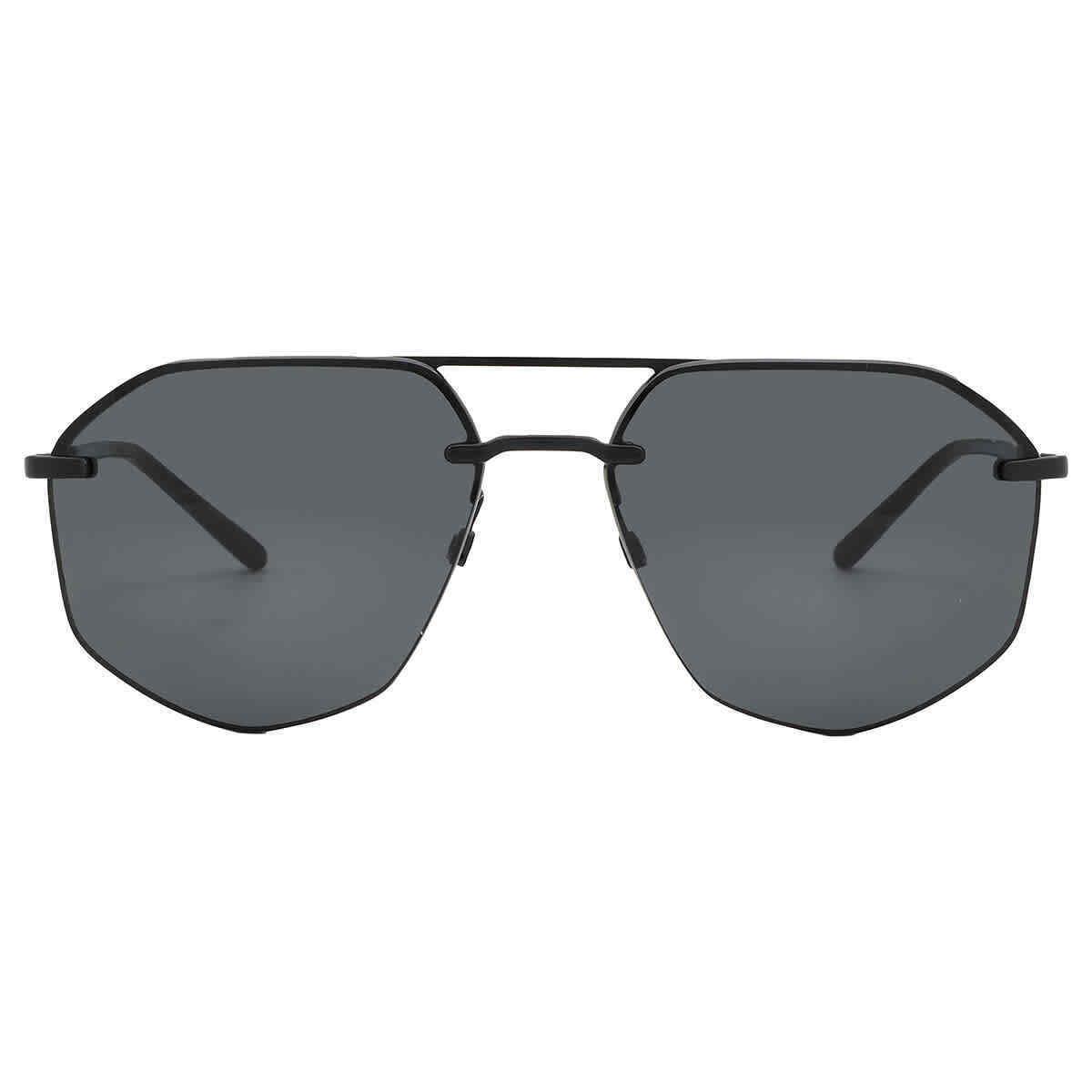 Emporio Armani Grey Navigator Men`s Sunglasses EA2132 300187 59 EA2132 300187 59