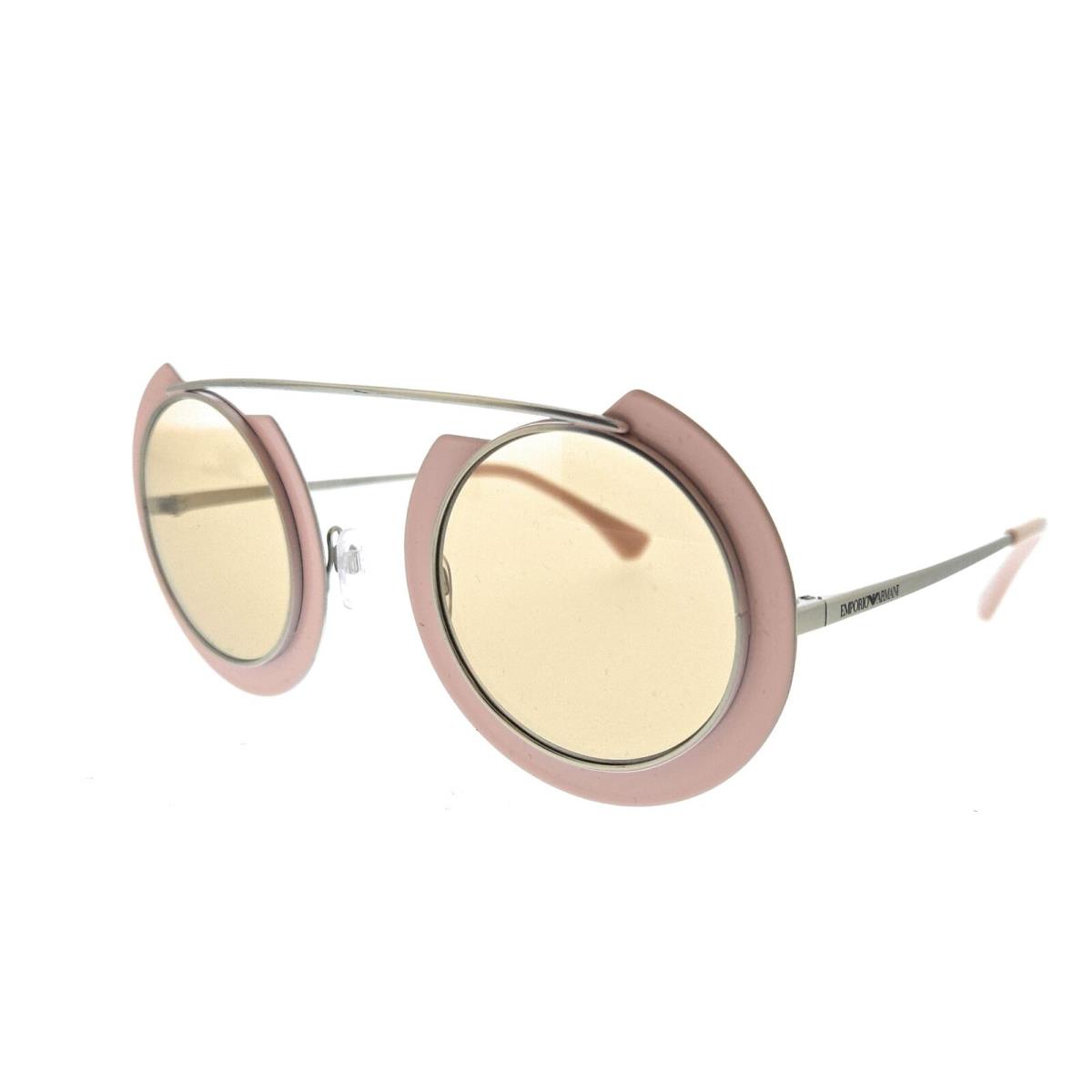 Emporio Armani 0EA2104 332773 Matte Silver Pink Round Sunglasses