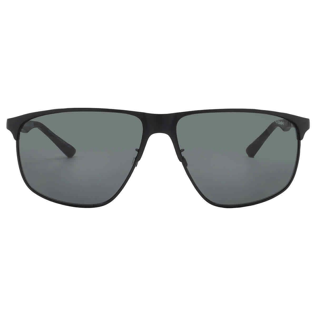 Emporio Armani Dark Grey Rectangular Men`s Sunglasses EA2094 300187 60