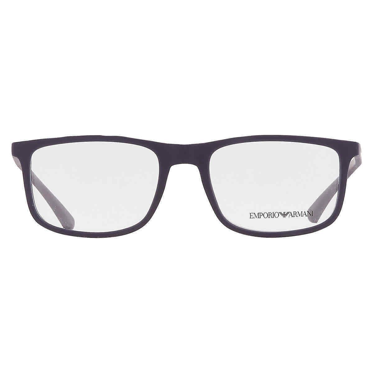 Emporio Armani Demo Rectangular Men`s Eyeglasses EA3135 5692 53 EA3135 5692 53