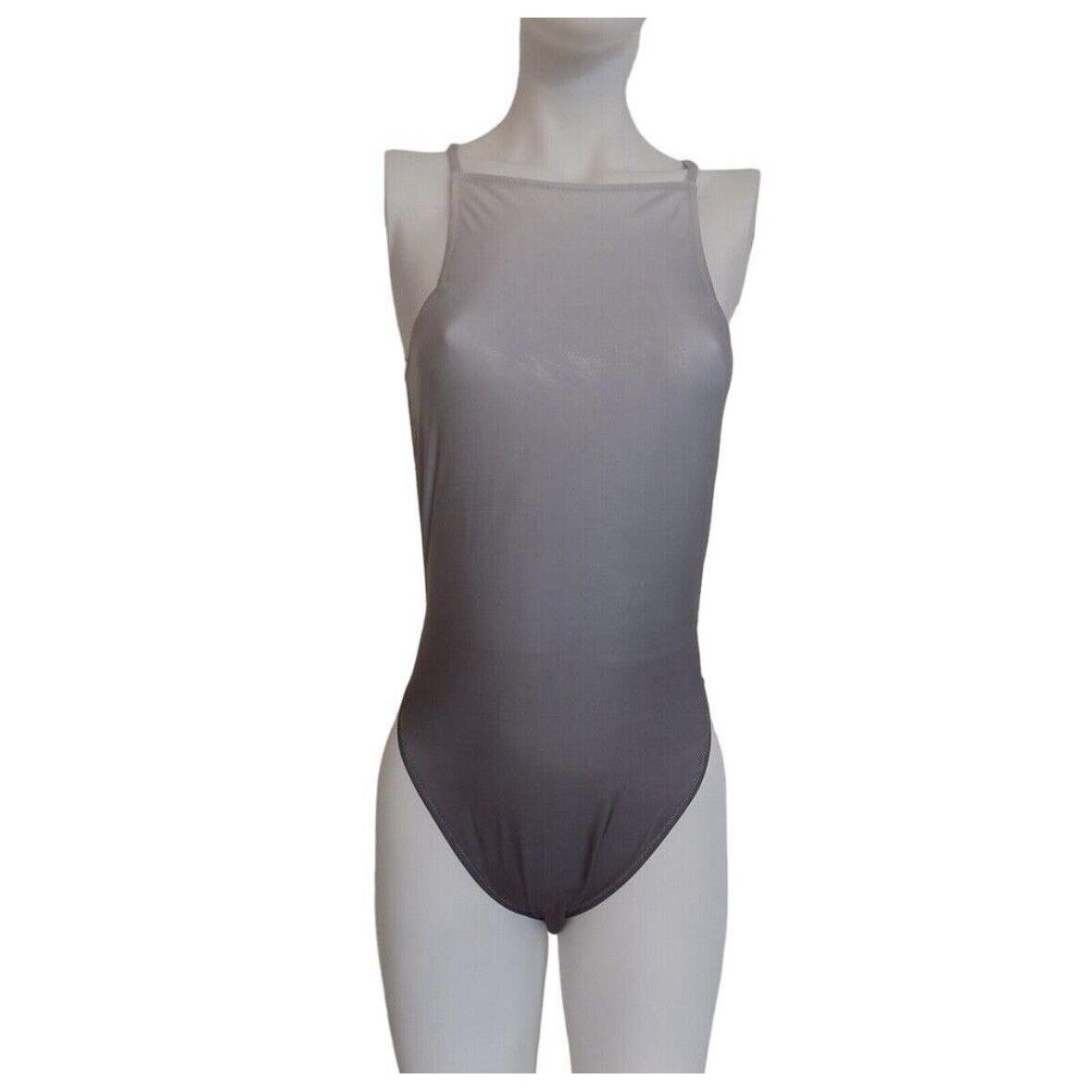 Emporio Armani One Piece Swimsuit Bathing Suit Womens Size Large Gray Ombre