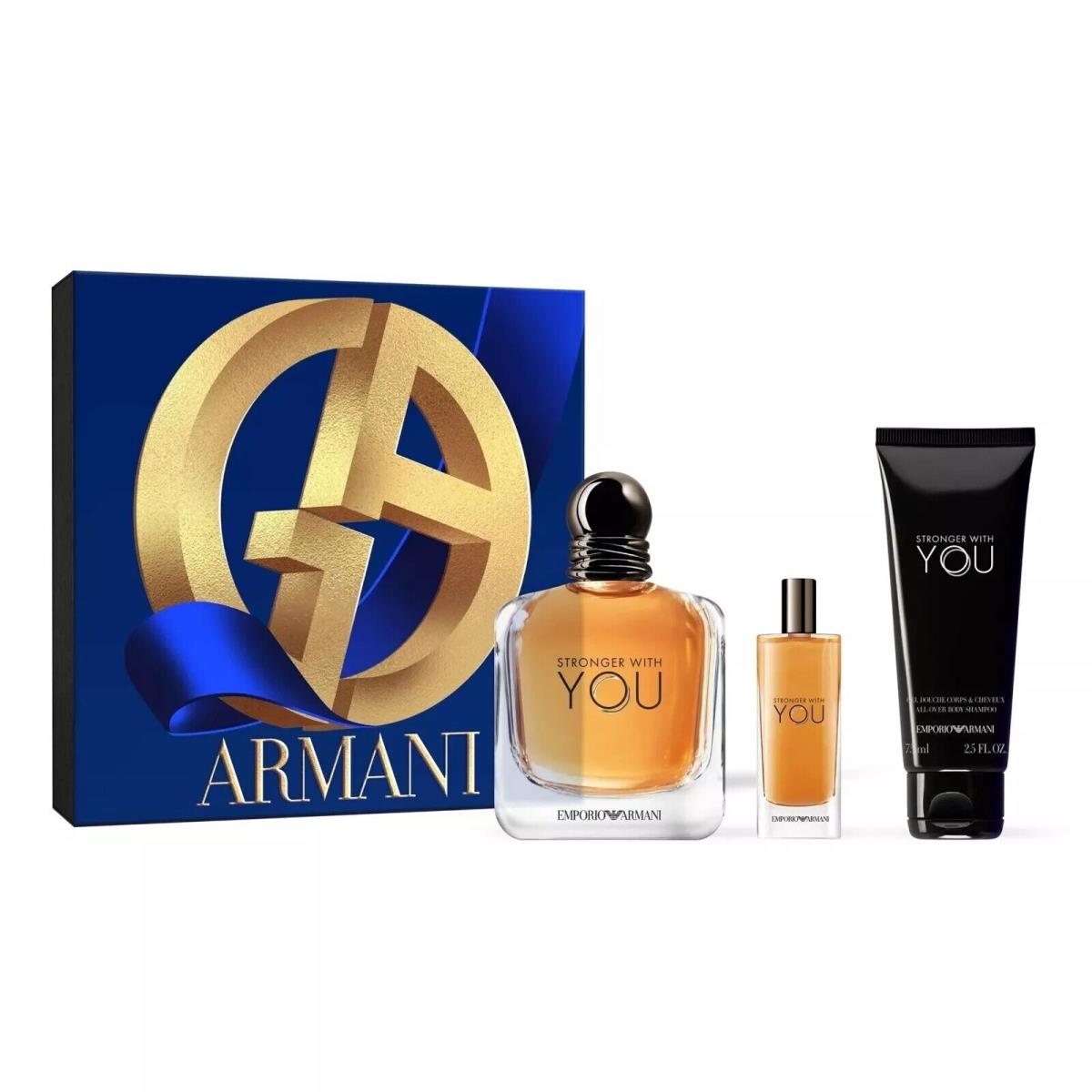 Armani Stronger with You 3PC Men Gift Set