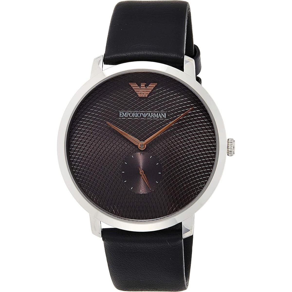 Emporio Armani Men`s AR11162 Modern Slim Analog Display Quartz Black Watc no Box