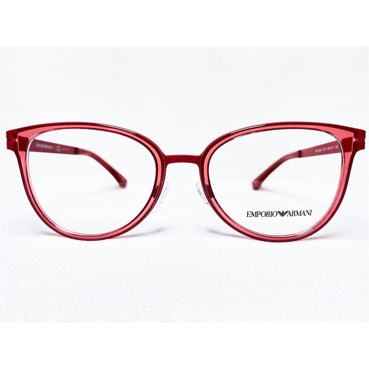 Emporio Armani EA1032 3101 Womens Red Cats Eye Eyeglasses Frames 53/18 140