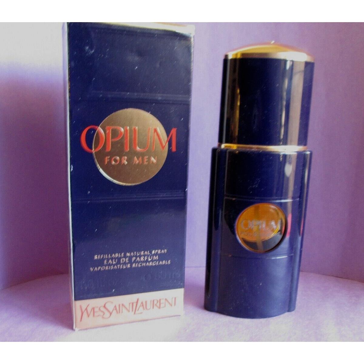 Yves Saint Laurent Opium For Men Eau de Parfum Spray 1.6oz 50ml 1990s Vintage Ysl Sanofi