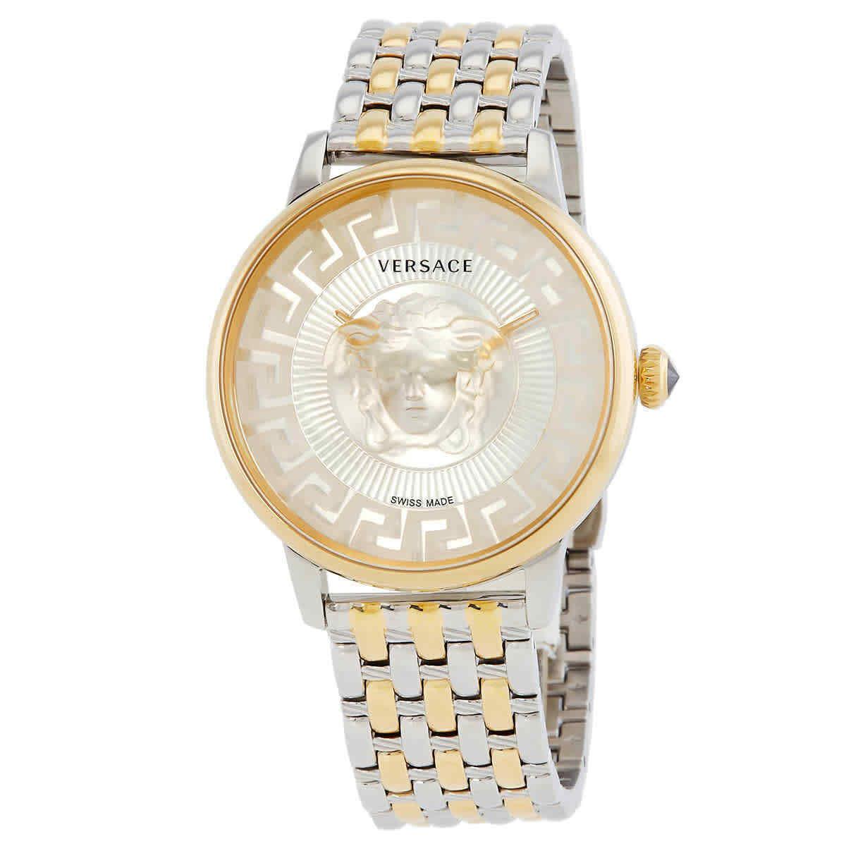 Versace Medusa Quartz Silver Dial Ladies Watch VE6F00423