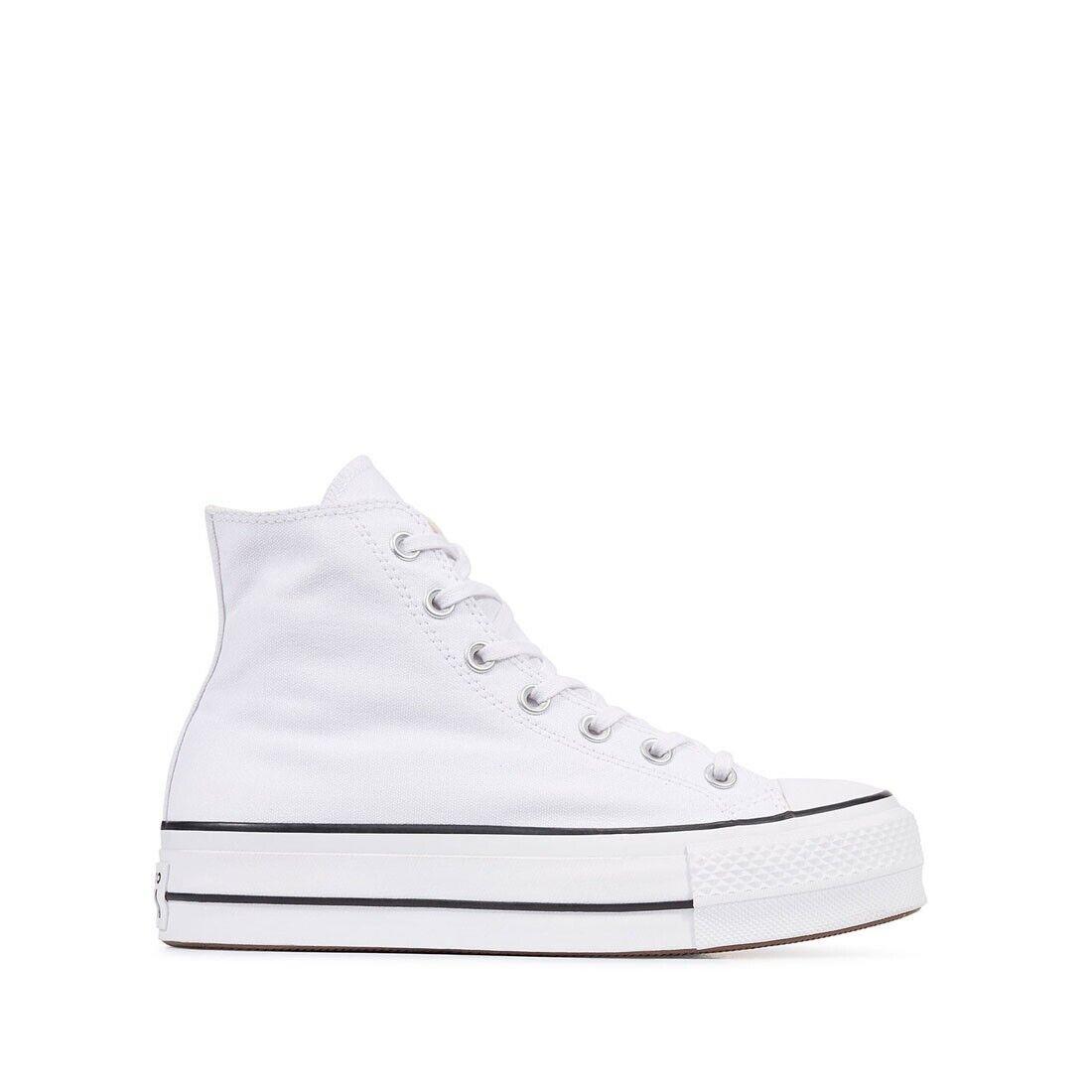 Converse 560846C Women`s Ctas Lift Hi in White/black/white - Medium - White