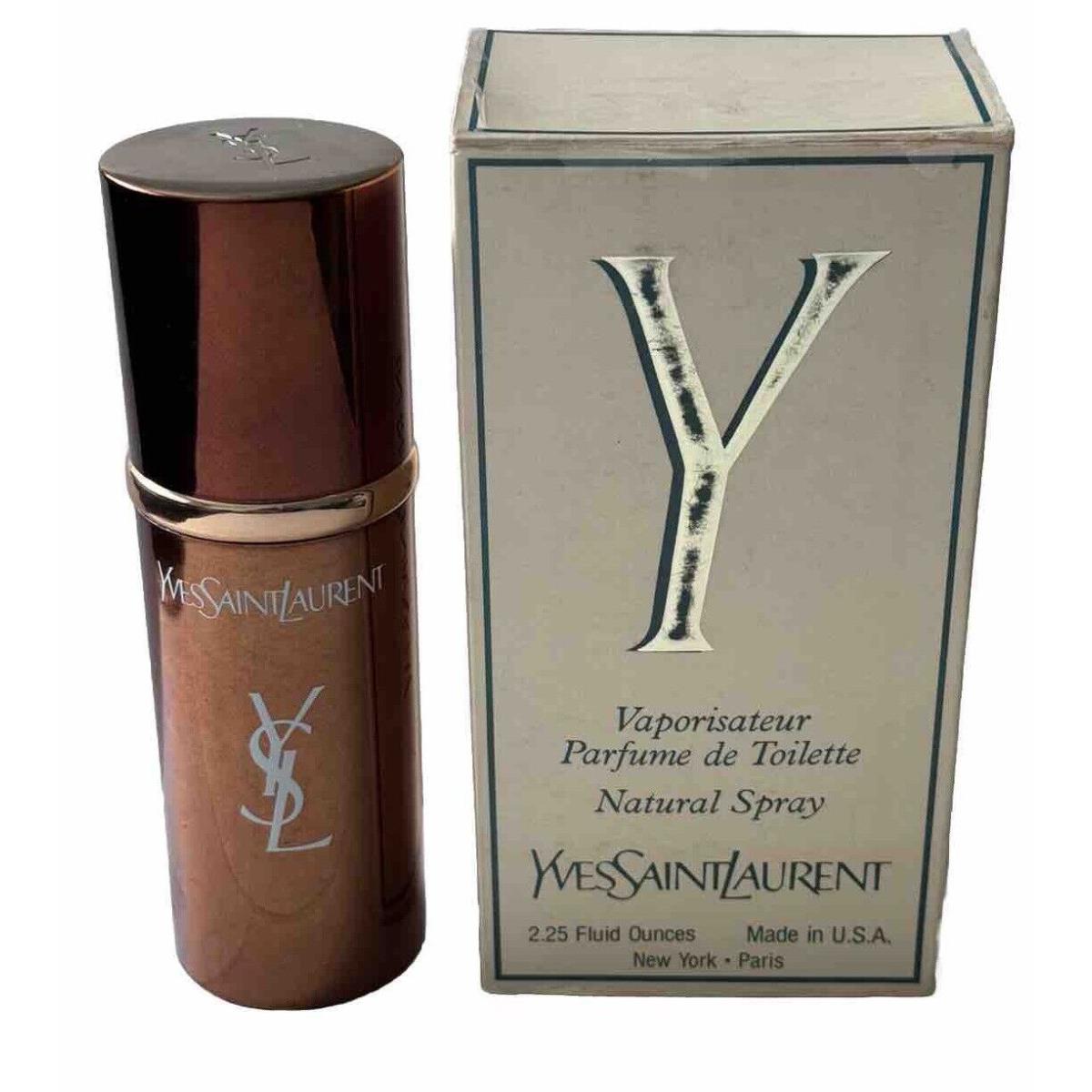 Y Eau de Toilette Yves Saint Laurent For Men 2.25oz Old Formula