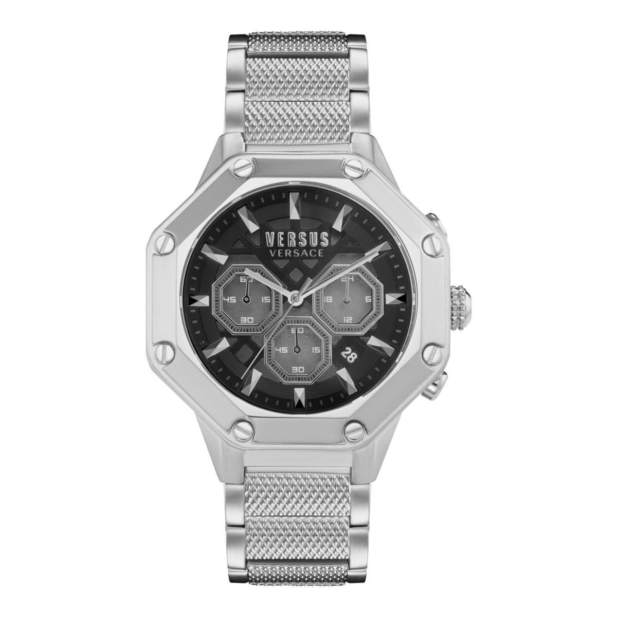 Versus Versace Mens Palestro Gunmetal 45mm Bracelet Fashion Watch