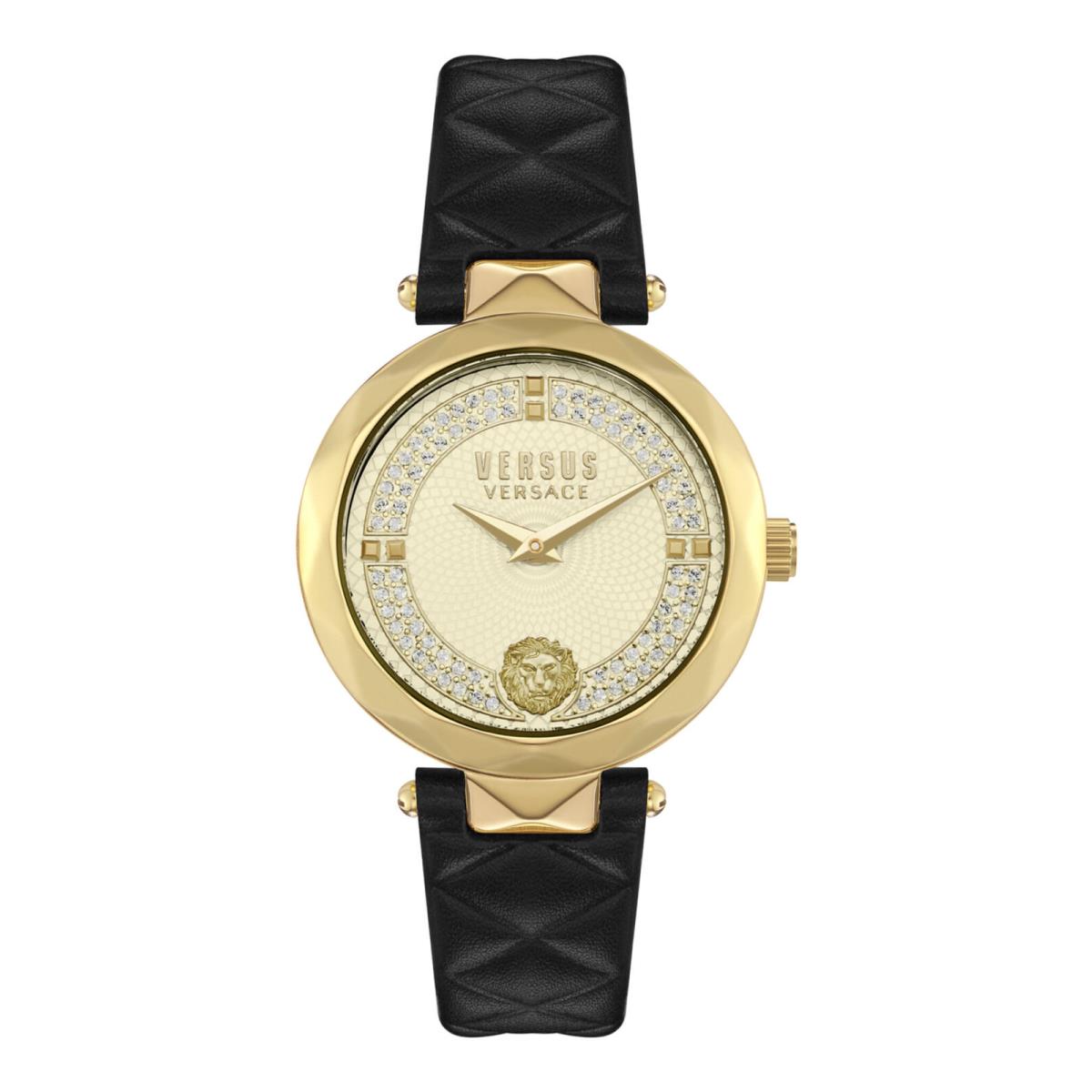 Versus Versace Womens Covent Garden Gold 36mm Strap Fashion Watch