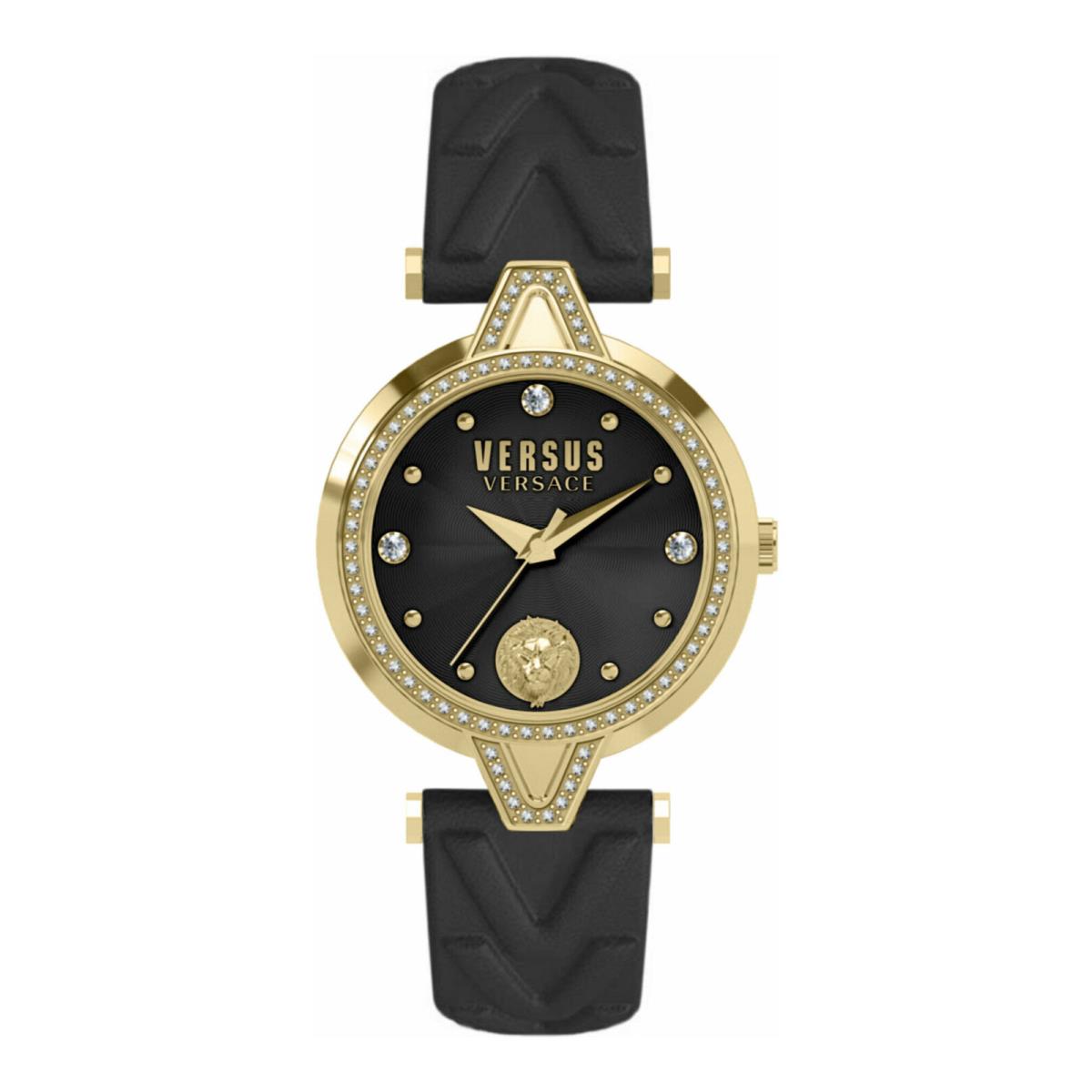 Versus Versace Womens V Versus Gold 34mm Strap Fashion Watch