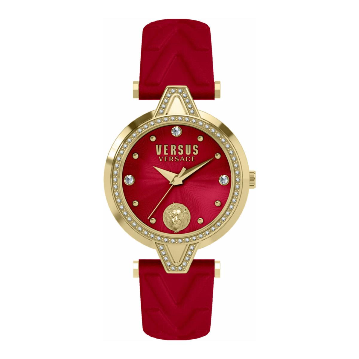 Versus Versace Womens V Versus Gold 34mm Strap Fashion Watch