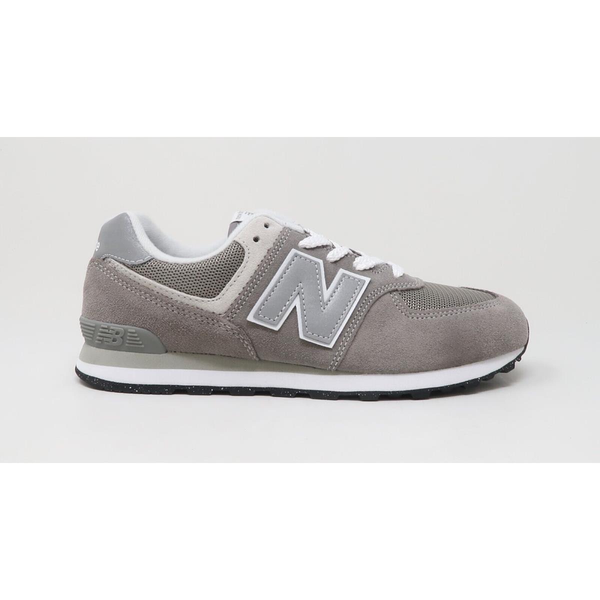 New Balance 574 Classic Big Kids Running Shoes Sneakers GC574EVG - Grey/white