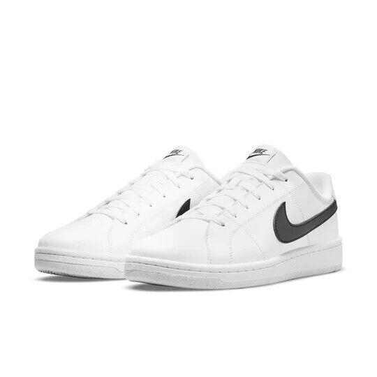 Nike Court Royale 2 Next Nature DH3160-101 Sneakers Men`s White Black Leather - White