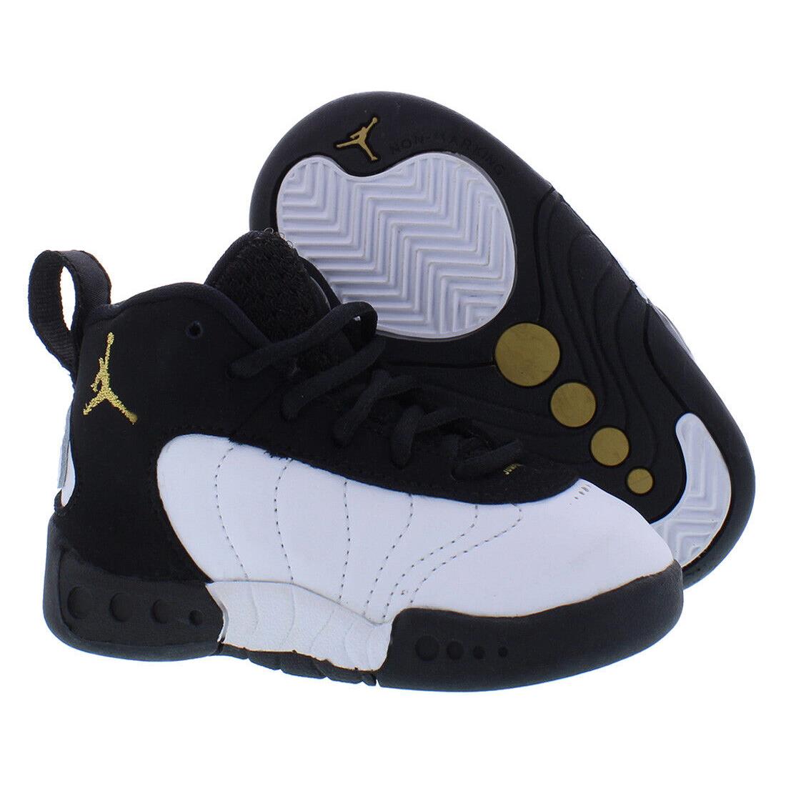 Nike Jordan Jumpman Pro Infant/toddler Shoes - Black/Metallic Gold/White, Main: Black