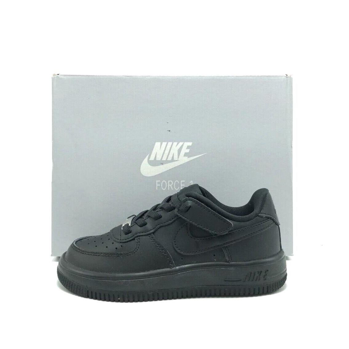 Pre-school Kids Nike Air Force 1 Low Easy On PS Black/black FN0237 001