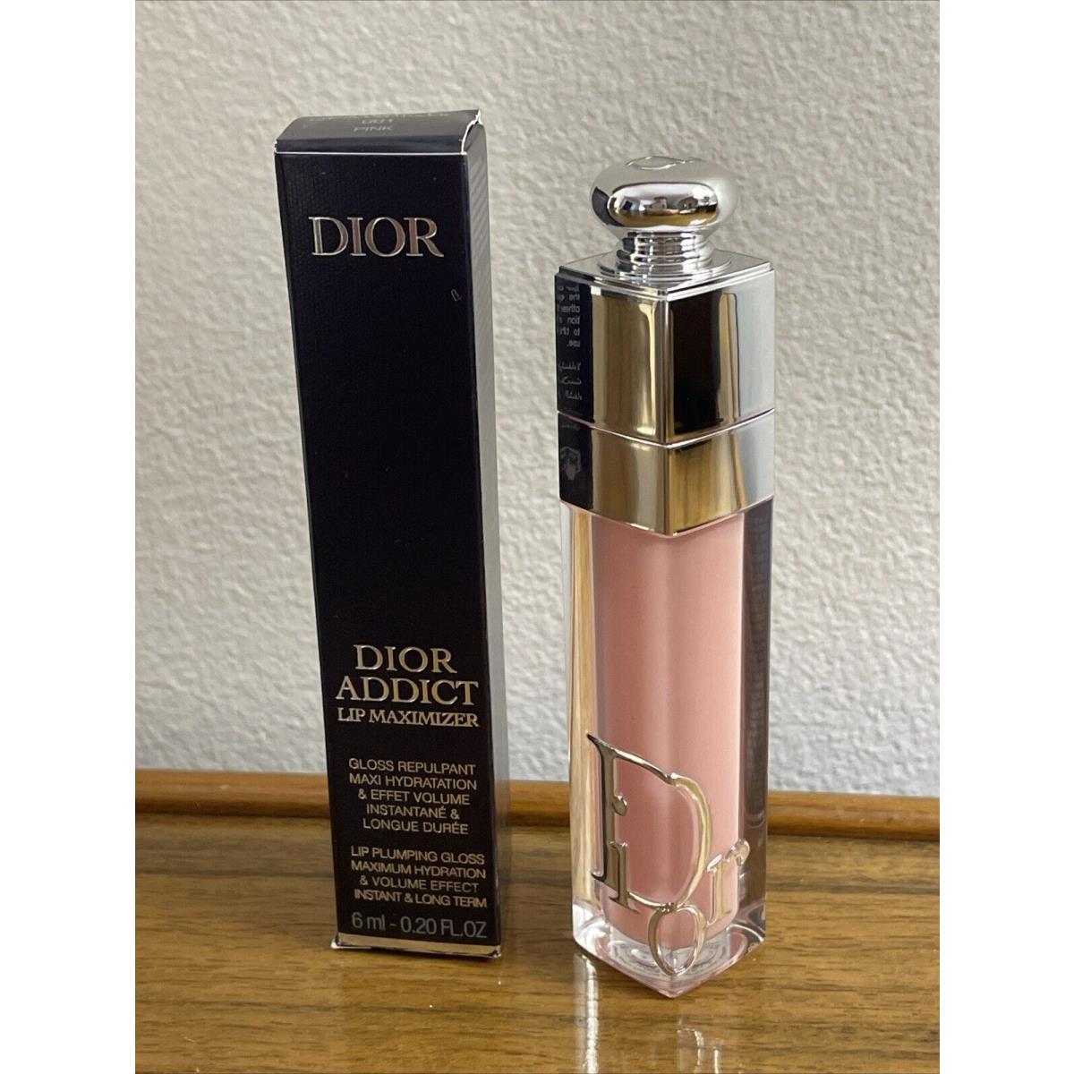 Dior Addict Lip Maximizer Hyaluronic Lip Plumper Gloss 001 Pink 6ml Authentc