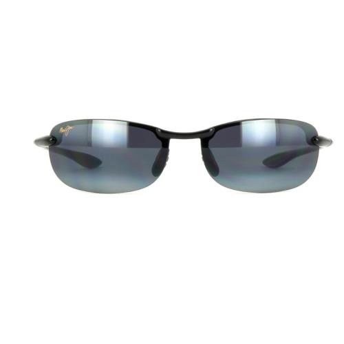 Maui Jim Makaha Gloss Black Polarized Grey Lens Sunglass 405-02