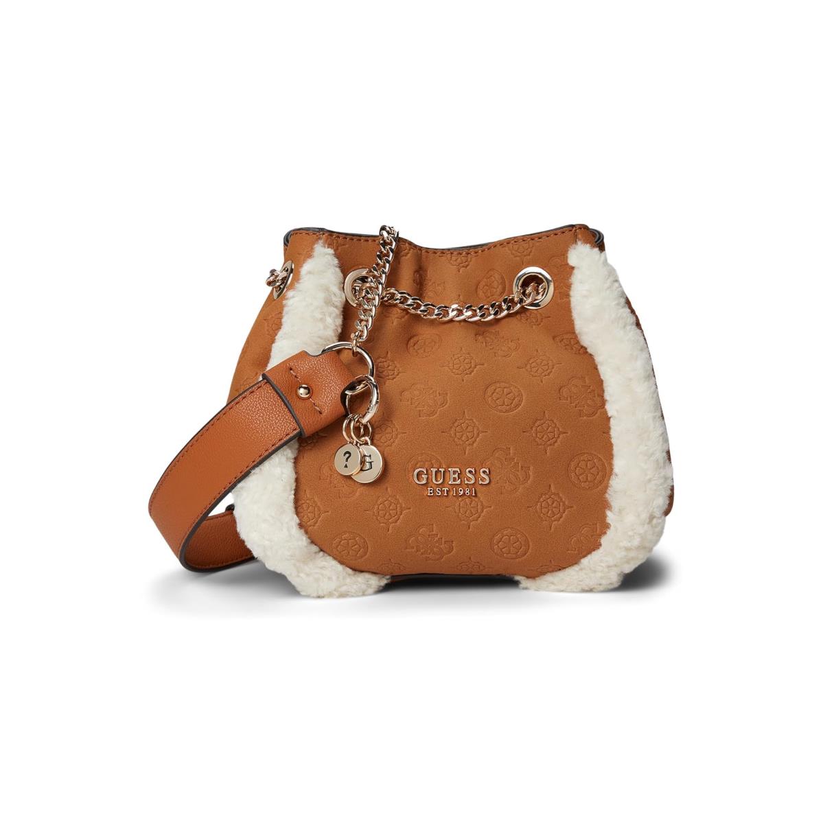 Woman`s Handbags Guess Davika Convertible Crossbody Cognac