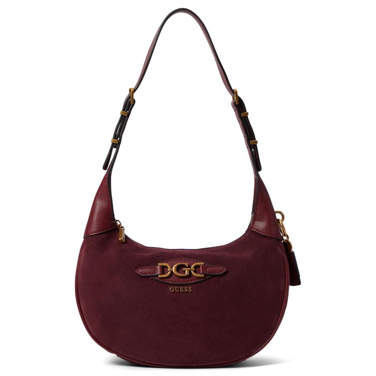 Woman`s Handbags Guess Malva Hobo Burgundy