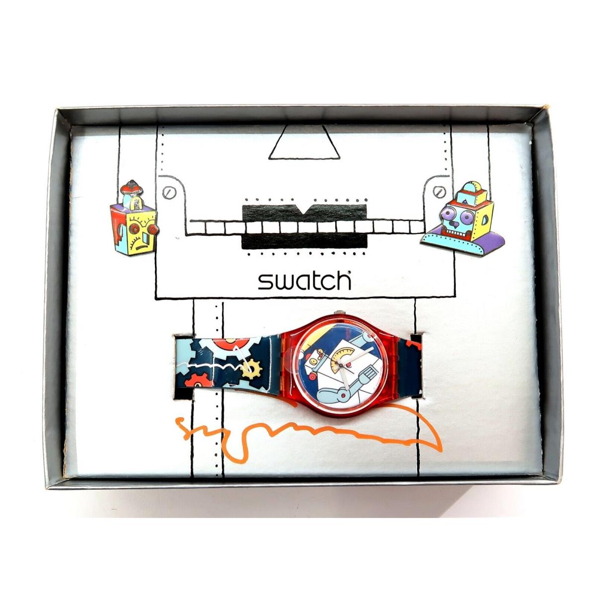 Swatch Watch Roboboy GR135PACK Limited Edition 123/300 Steve Guarnaccia Signed