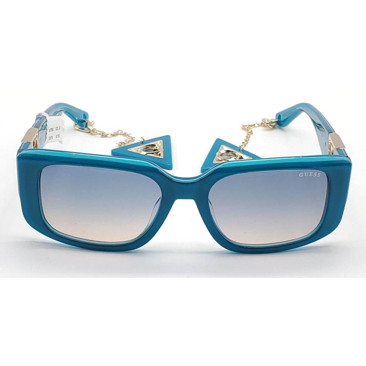 Guess GU7891 Teal Rectanglar 53x18 140 Sunglasses