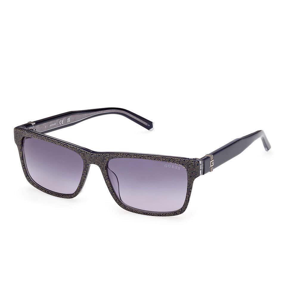 Guess Sunglasses GU 00074 92W Blue/other/gradient Blue Square Frame