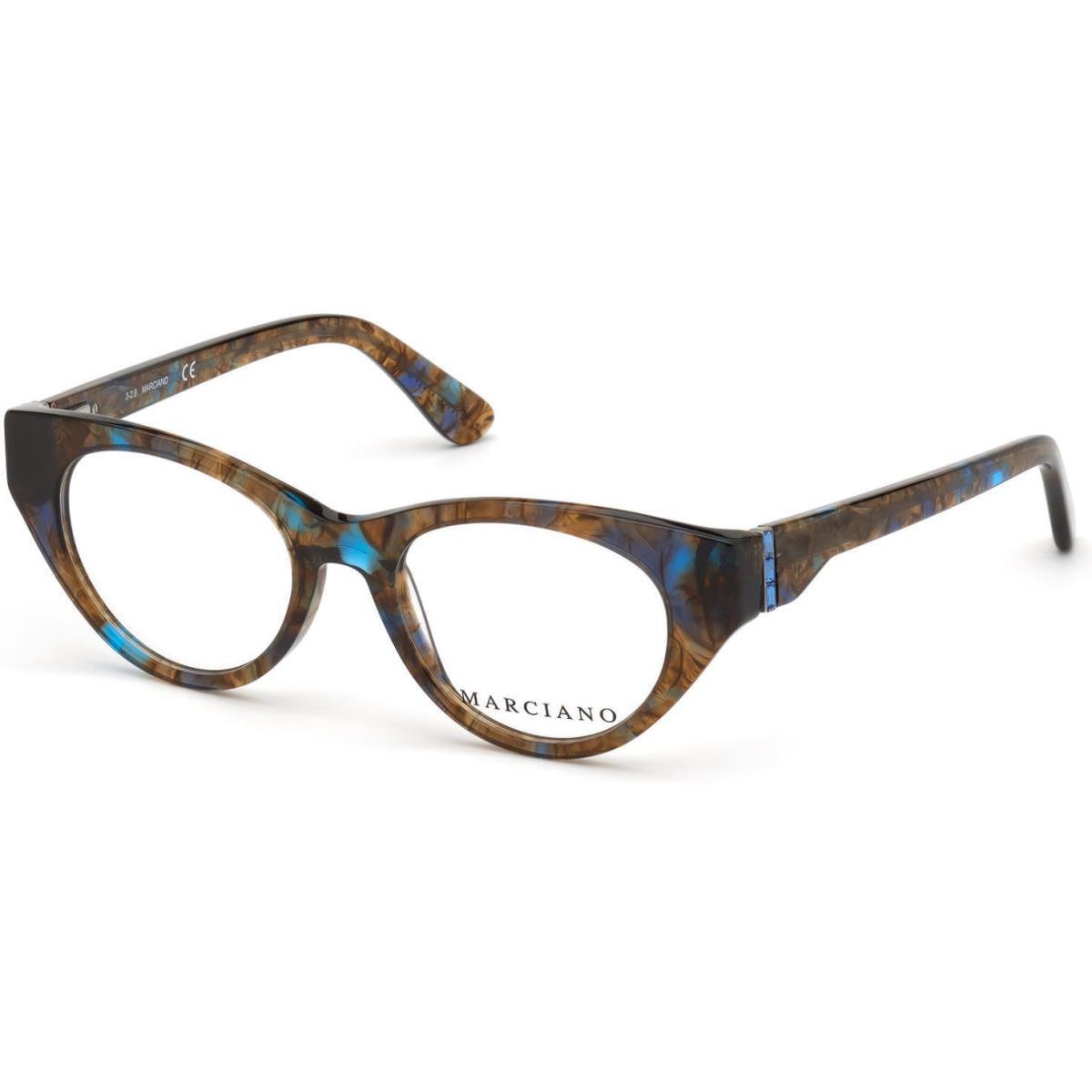 Marciano by Guess GM-0362 092 Crystal Brown Blue Havana Eyeglass 49/18/140