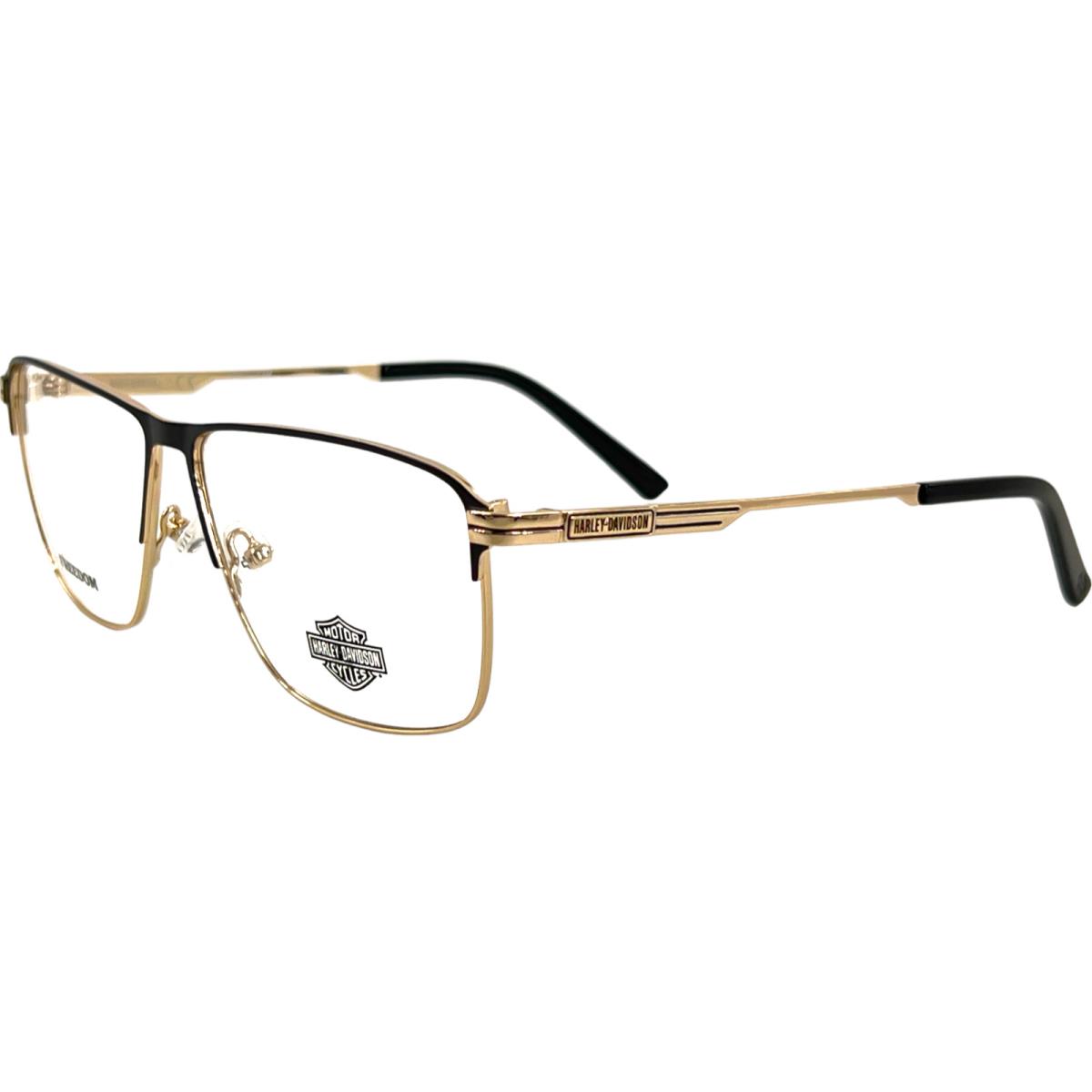 Harley Davidson HD9017 Mens Metal Eyeglass Frame 032 Pale Gold 56-12 Freedom