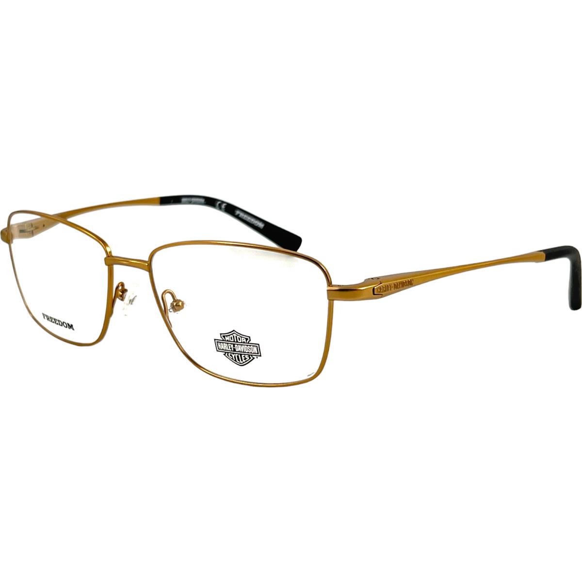 Harley Davidson HD9023 Mens Metal Eyeglass Frame 032 Pale Gold 57-17 Freedom