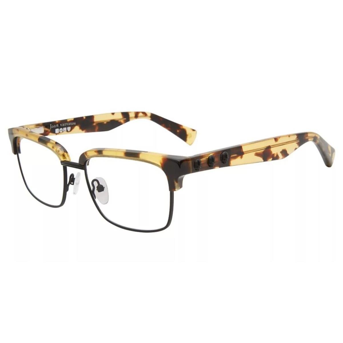 John Varvatos Eyeglasses VJV186 54mm Tortoise Black V186 - Made in Japan - Frame: Tortoise Black