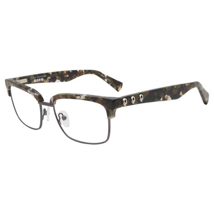 John Varvatos Eyeglasses VJV186 54mm Camo Gunmetal V186 - Made in Japan