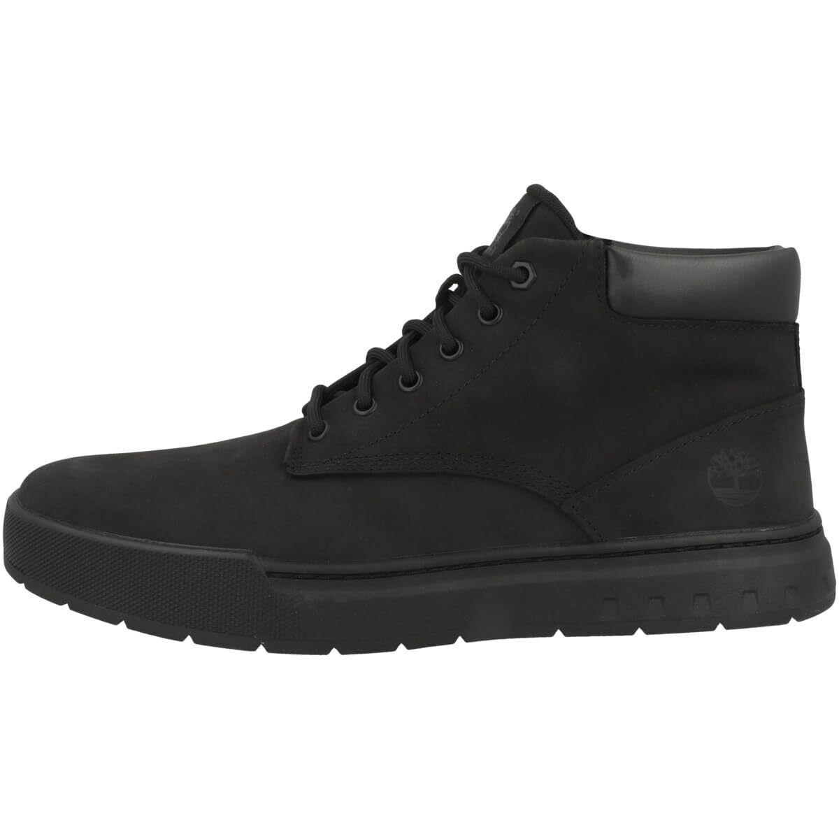 Timberland Men`s Maple Grove Leather Chukka Shoe Black - Black