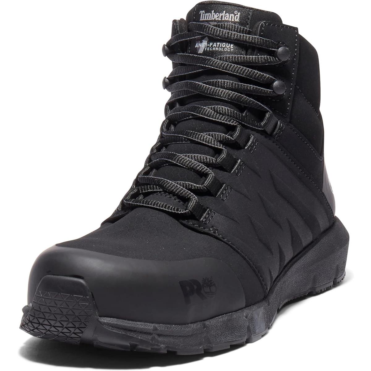 Timberland Pro Men`s Radius Mid Composite Safety Toe Industrial Athletic Work Sh Black Raptek-2024 New