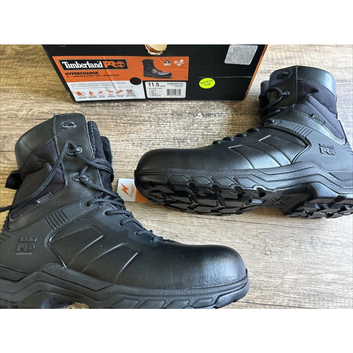 Timberland Pro Hypercharge 8 Comp Safety Toe Waterproof Work Boots Mens Sz 11.5