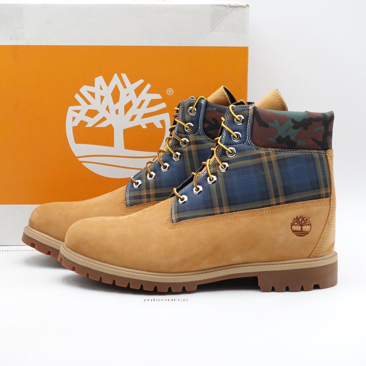 Size 13 Men`s Timberland Heritage 6 Inch Waterproof Boots TB-0A5M72-231 Brown