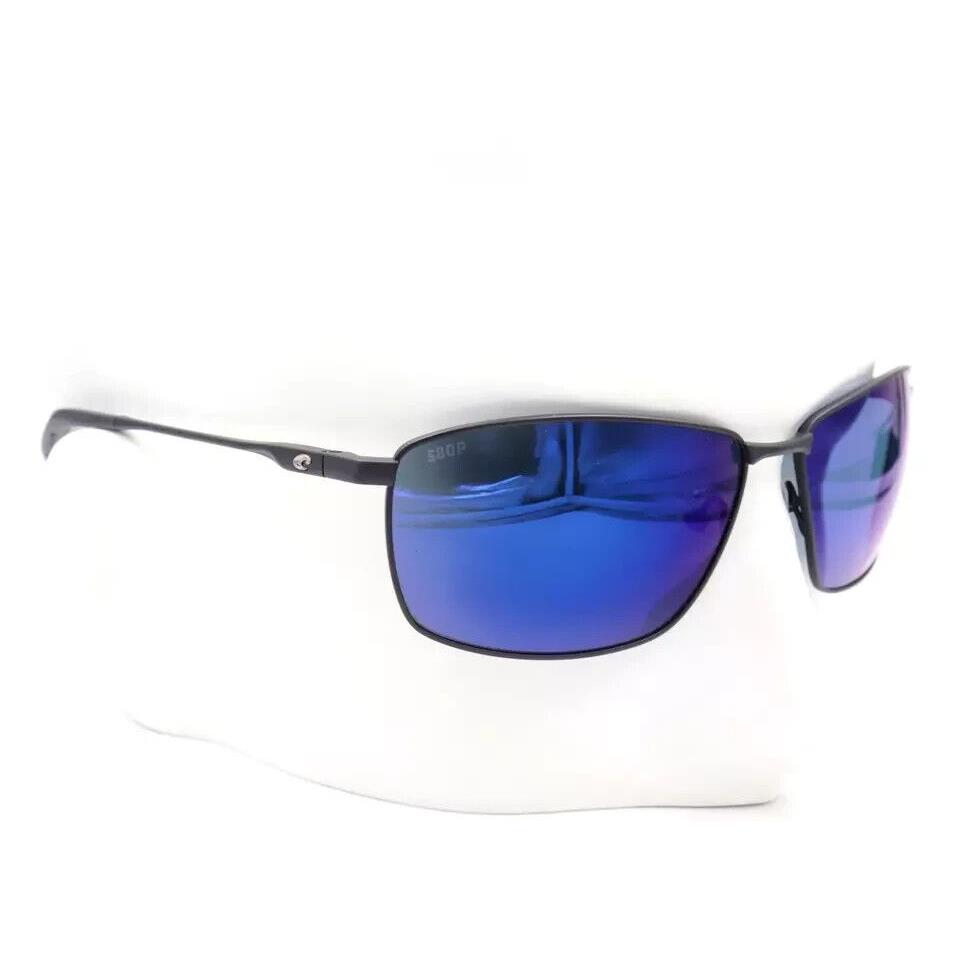 Costa Del Mar Trt 11 Obmp Turrett Sunglasses Matte Black Blue Mirror 580P