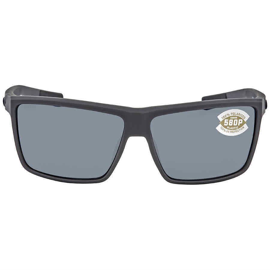 Costa Del Mar Rinconcito Grey Polarized Polycarbonate Men`s Sunglasses Ric 98 - Frame: Gray, Lens: Gray