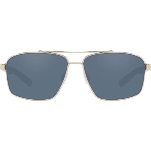 Costa Del Mar Men`s Flagler Rectangular Sunglasses Brushed Gunmetal