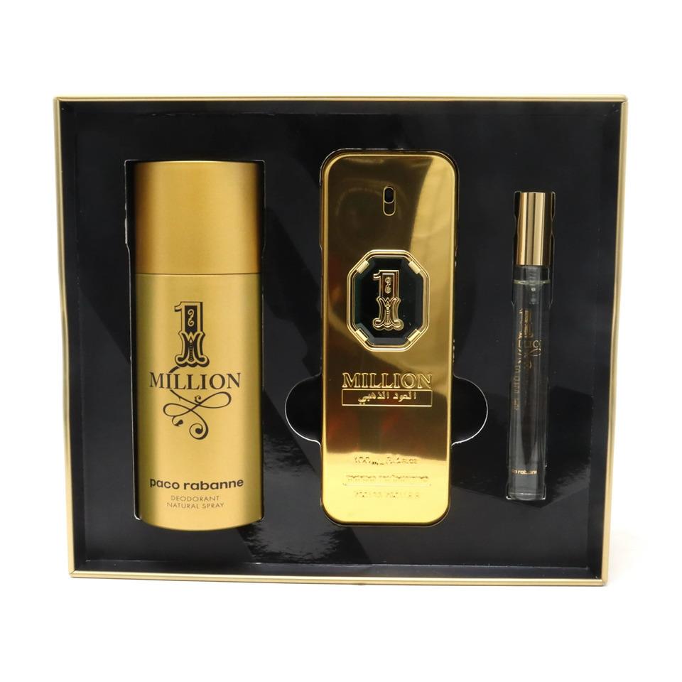 Paco Rabanne 1 Million Golden Oud Parfum Intense 3 Pc Gift Set