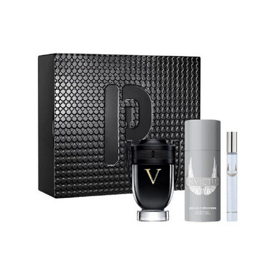 Paco Rabanne Invictus Victory Edp Extreme 3 Pc Men`s Gift Set