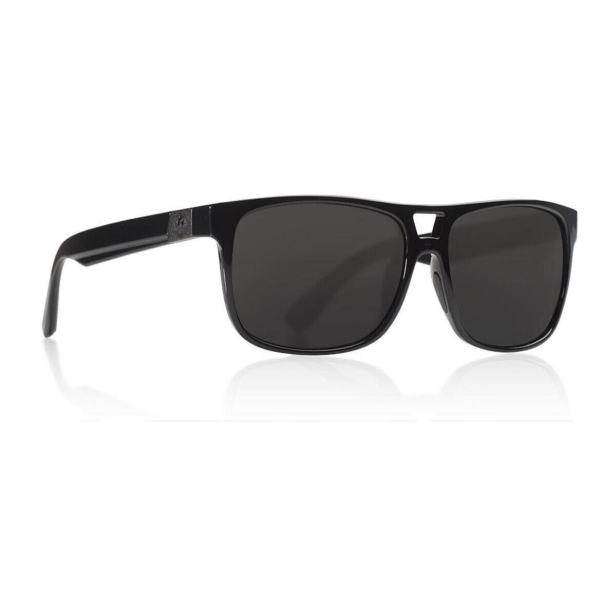 Dragon Roadblock Sunglasses - Shiny Black - Smoke Polarized