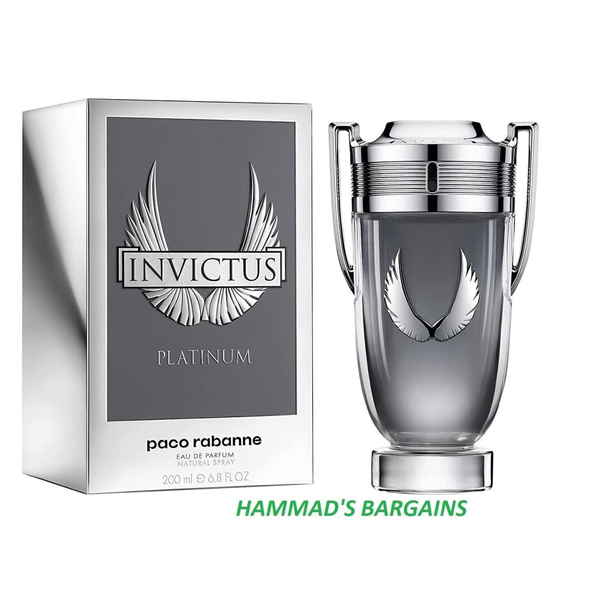 Invictus Platinum BY Paco Rabanne Edp 6.8 OZ / 200 ML For Men