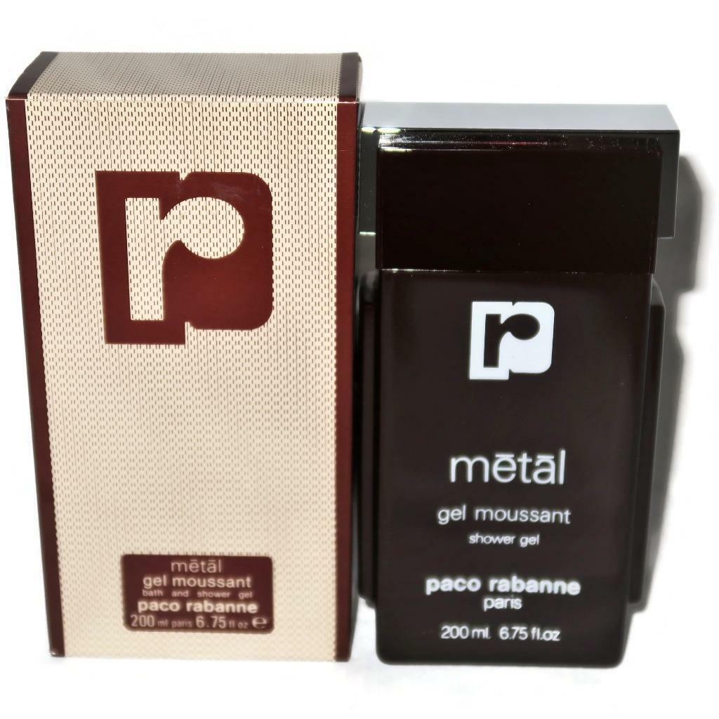 Paco Rabanne Metal Gel Moussant Shower Gel 200ml 6.75 Ounce Classic