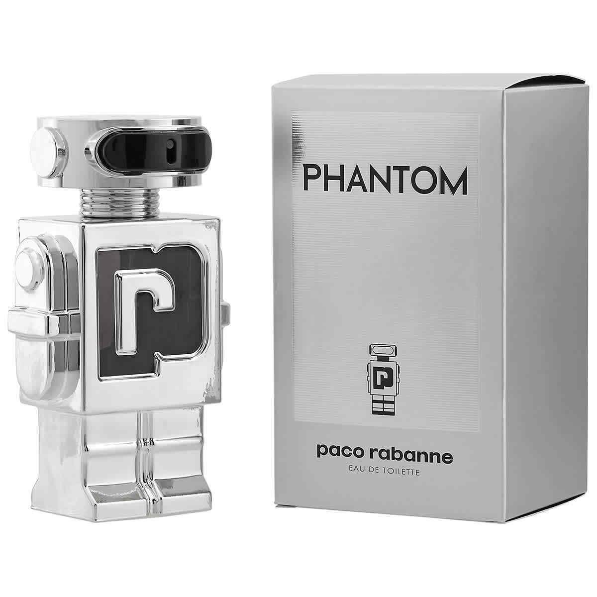 Paco Rabanne Men`s Phantom Edt Spray 3.4 oz Fragrances 3349668582297