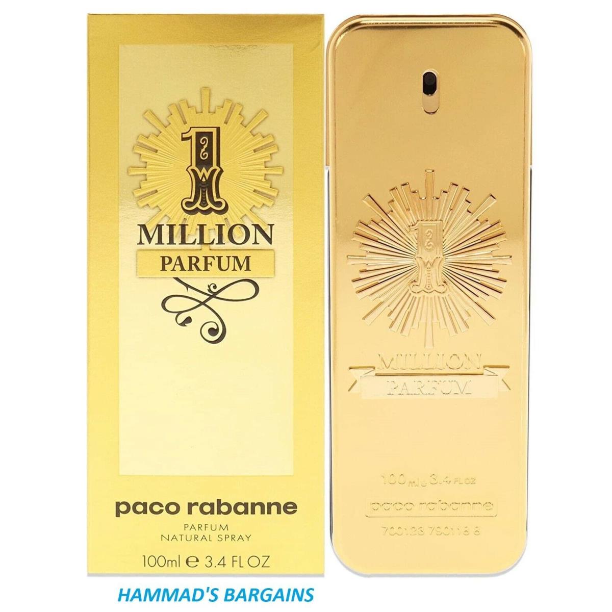 One Million Parfum BY Paco Rabanne Parfum 3.4 OZ / 100 ML For Men